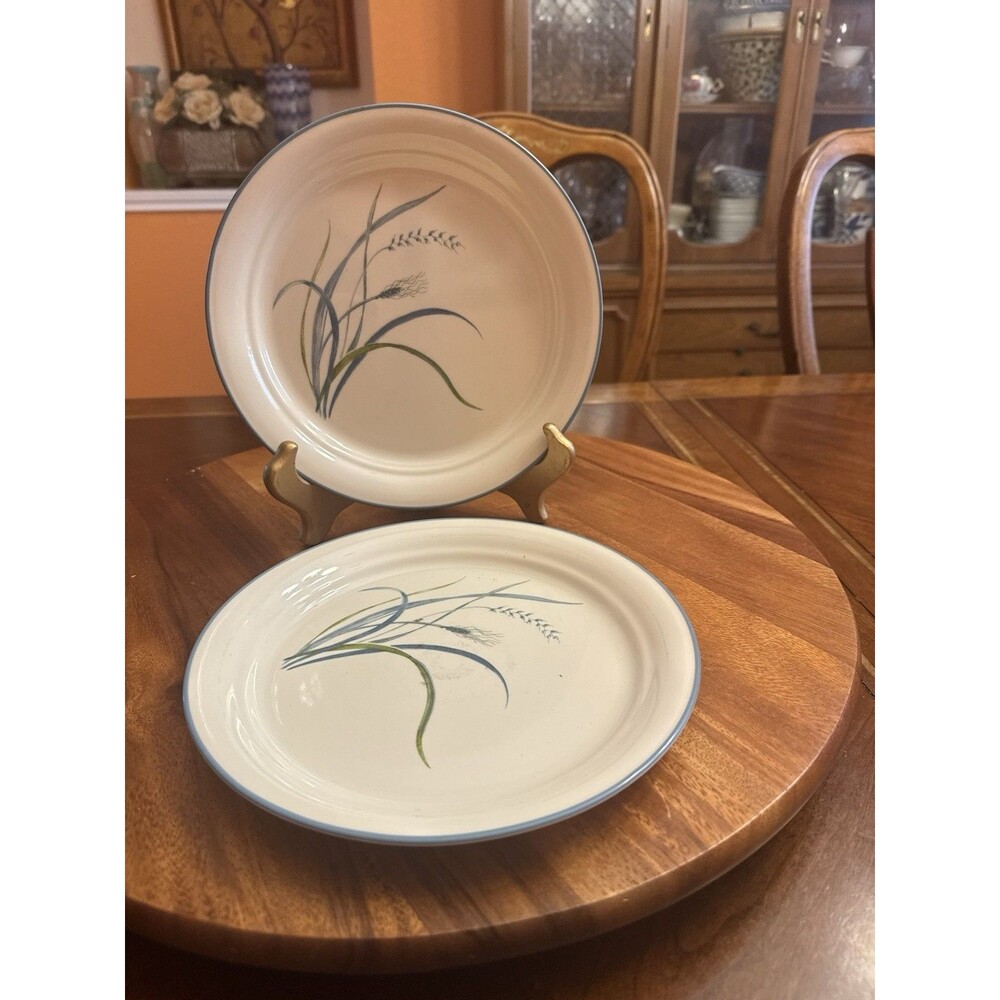 Corelle USA COASTAL BREEZE PATTERN Salad PLATES Blue Green (set of 2) - Picture 3 of 8